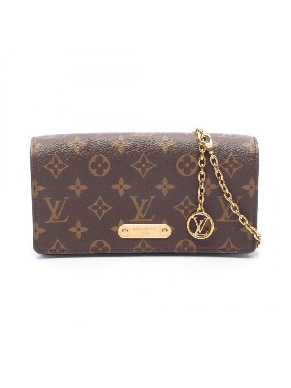 Louis Vuitton Shoulder Bag Wallet on Chain Lily Monogram